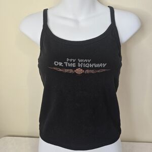 Harley-Davidson Black Camisole with Graphic